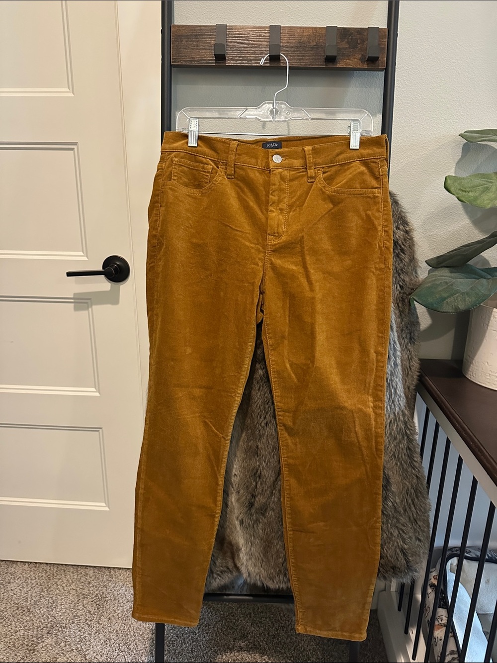 J. Crew Corduroy Pants in Mustard Gold